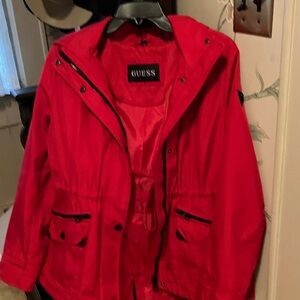 GUESS Vibrant Red Hooded Jacket